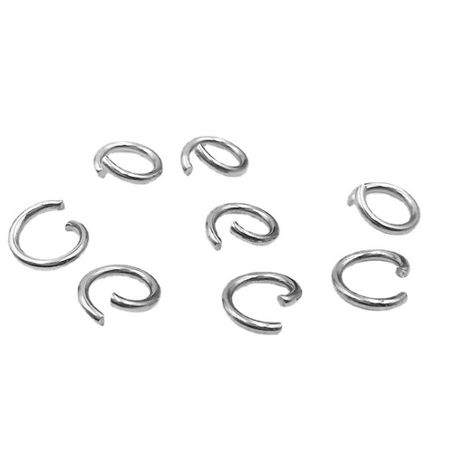 DIY jewelry ring 1.0-1.2 line multi-specification stainless steel machine opening ring single ring connection ring wholesale