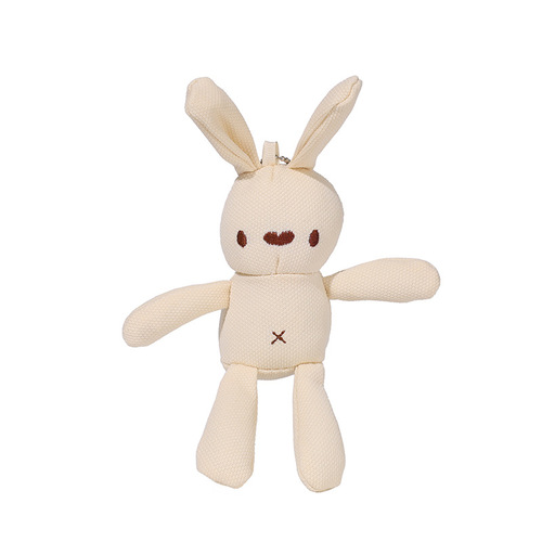 Corn Rabbit Plush Toy Rabbit Doll Small Corn Plaid Rabbit Clothing Pendant Bag Accessories Baby Rabbit