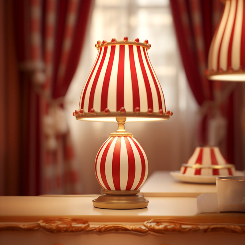 Circus Dopamine Table Lamp Retro Bedroom Bedside Lamp Design Creative Study Decorative Atmosphere Lamp