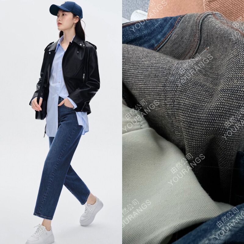 26 Early Spring New Model, Sub-Zero Cold Protection, Dm Graphene Fleece-Lined Warm Twisted Seam Micro-Cocoon Jeans