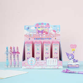 三丽鸥家族系列甜心童话镇按动可爱创意中性笔书写按动惊喜笔盒装