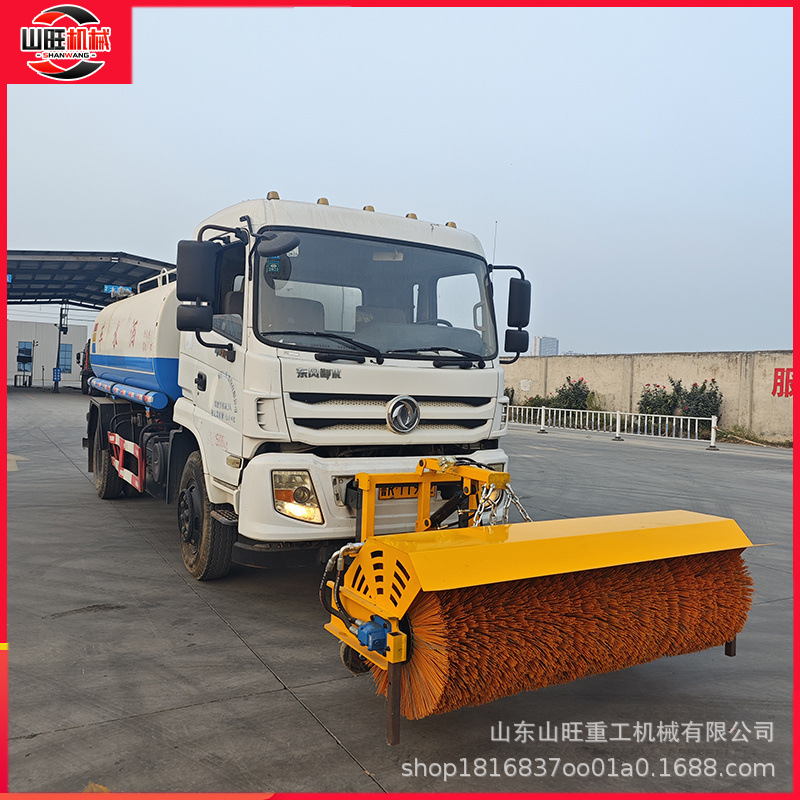 车载式除雪滚刷路面大型扫雪机推雪铲市政养护扫雪滚刷