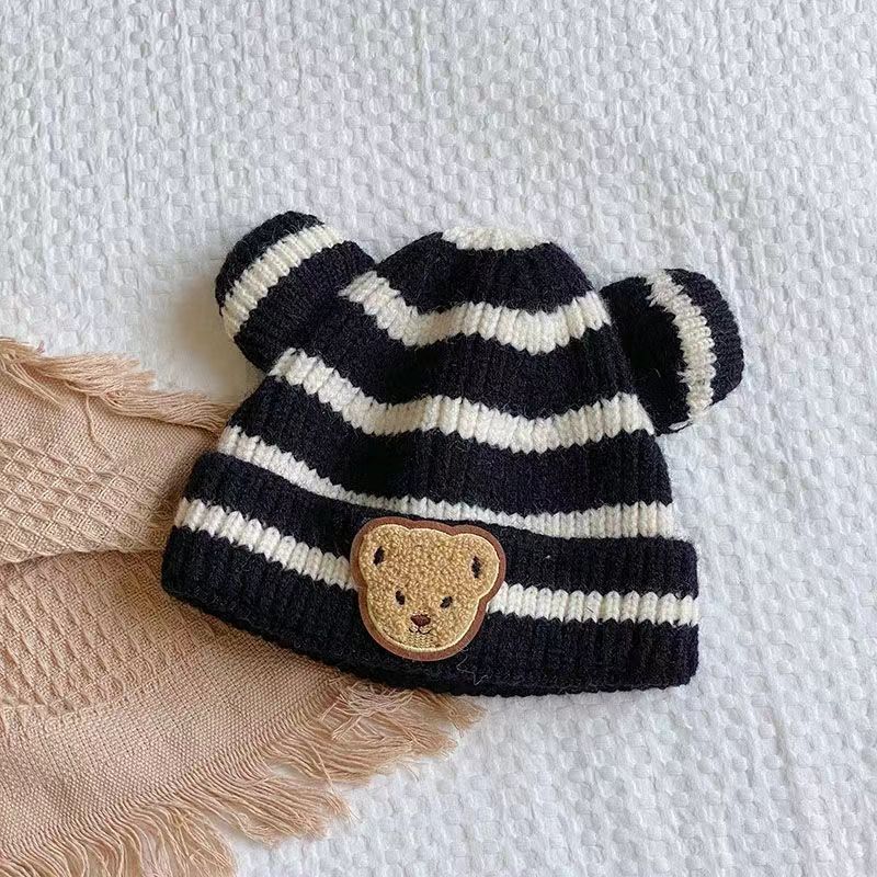 Children Unisex Cute Bear Jacquard Wool Cap display picture 9