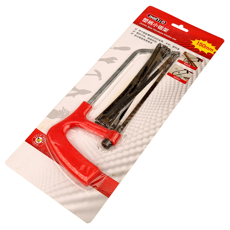 赛拓 塑柄钢锯架 150mm 送8根小锯条 1666