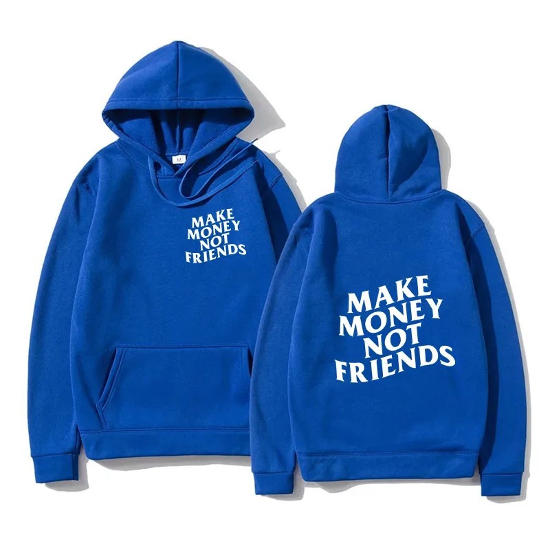 Funny Need Money Letter Print Hoodie Fashion Design Men's Wo