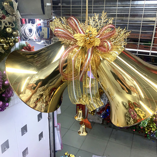 Christmas Decoration Shopping Mall Hotel Hanging Double Bell Pair Bell Cm Oversized Bell Bar Hanging Large Bell
