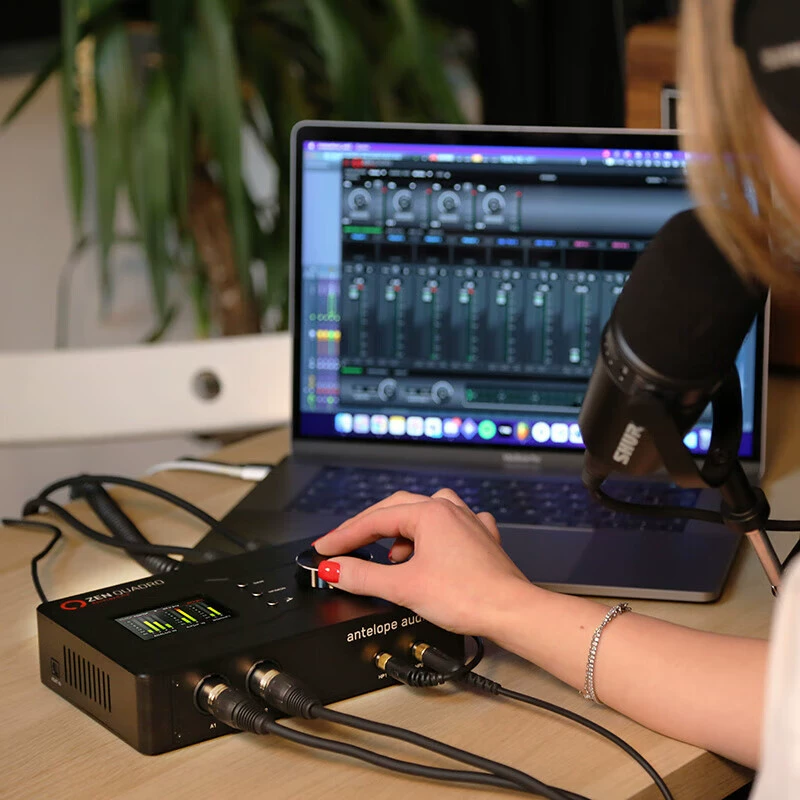 Профессиональная внешняя USB звуковая карта ANTELOPE AUDIO Zen Quadro, живая работа, OTG для телефона