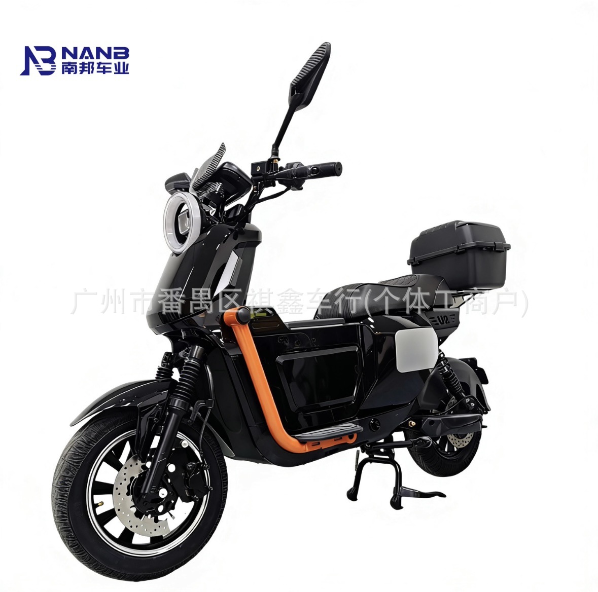 Source Factory U2 One-Piece Seat-Box Model with Tail Box, Electric Scooter for Delivery, Ultra-Long Range Electric Motorcycle