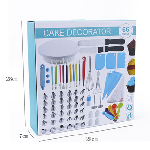 Cross-Border Hot-Selling 66-Piece Set and 110-Piece Set Cake Turntable Set Decorating Baking Tools Fondant Decorating