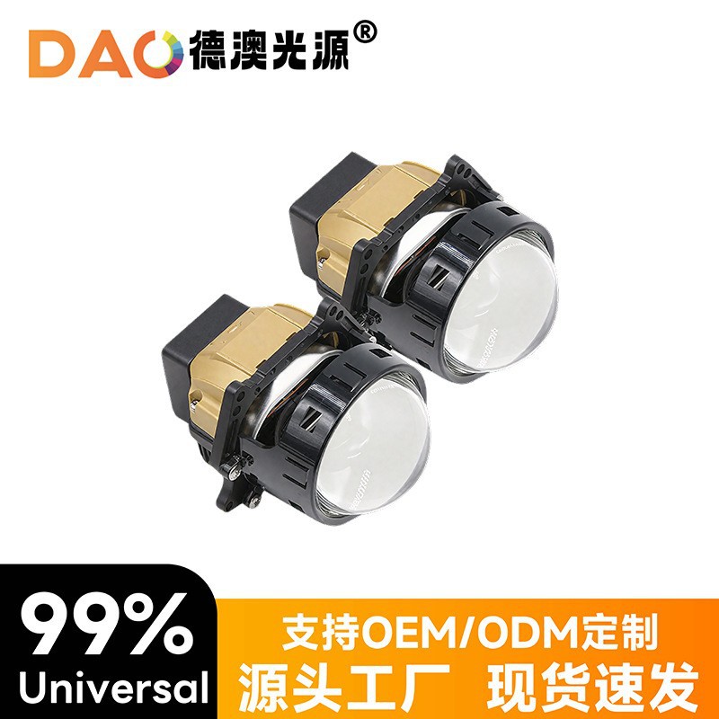 Ventas calientes A6LED lente del automóvil condujo faro lente de doble luz faro del automóvil 55W inteligente de alta potencia