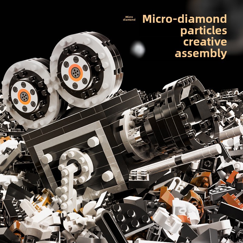 매직 MY97132 복고풍 필름 카메라 마이크로 곡물 향수 마이크로 곡물 빌딩 블록 성인 높은 어려움