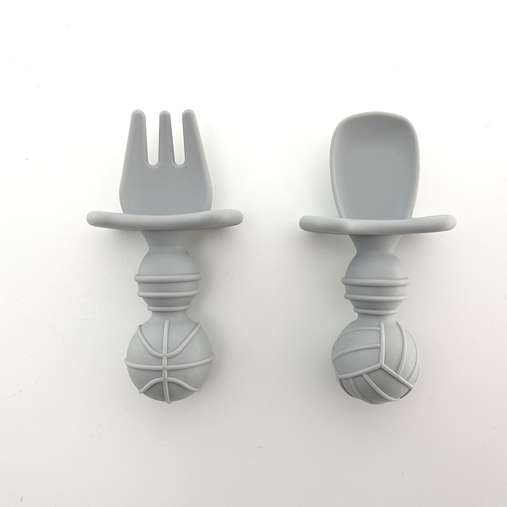 灰色-蓝排球叉勺