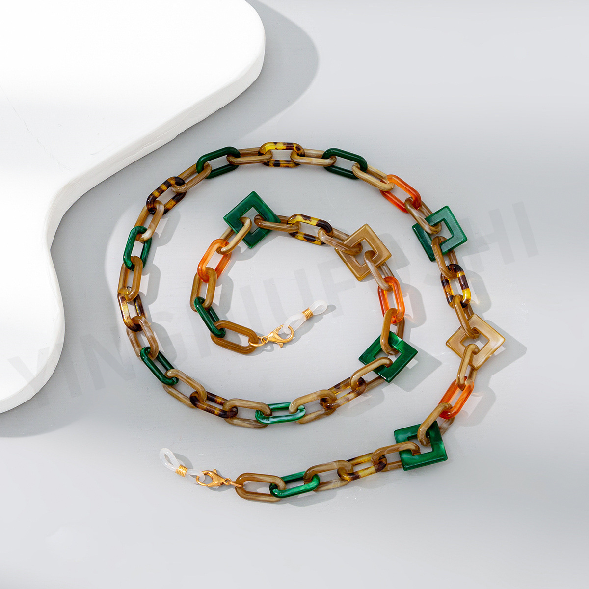 30g Weight Glasses Chain Classification Arylic Material Geometric Pattern Unisex Gender Casual Geometric Arylic Unisex Glasses Chain 5
