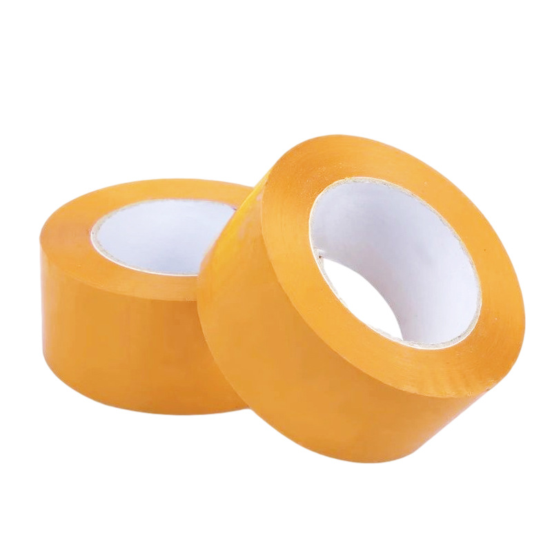 Cinta transparente Express embalaje sellado papel adhesivo gran rollo caja completa cinta de sellado cinta adhesiva amarilla fábrica al por mayor