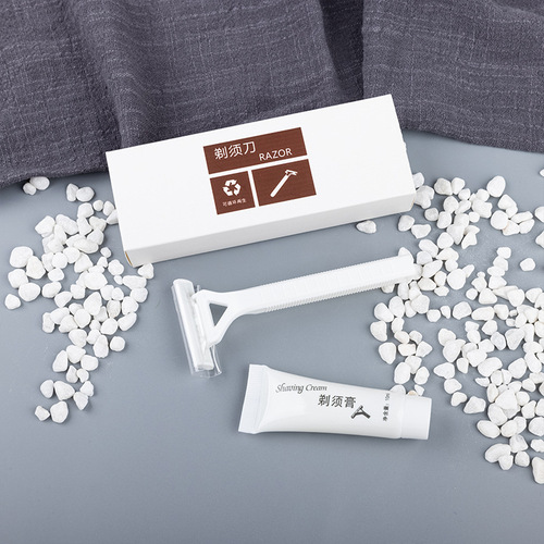 Star hotel guest room supplies disposable razors wholesale tourism aviation foreign trade razors