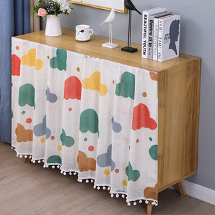 Colorful Cloud Cover-Up Curtain 2025 New Doorless Wardrobe Curtain Cabinet Shoe Rack Bookcase Dust-Proof Storage Cabinet