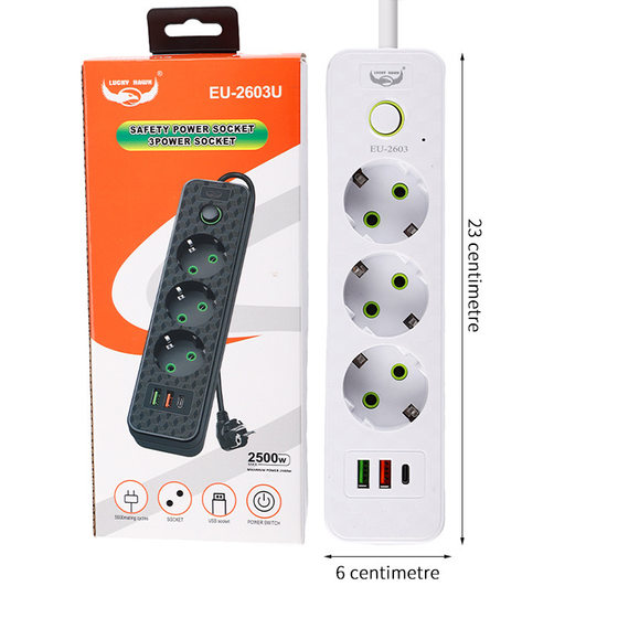 German Standard Socket Strip USB Terminal Board European Standard Conversion Plug Russia Europe South Korea Thailand Bali