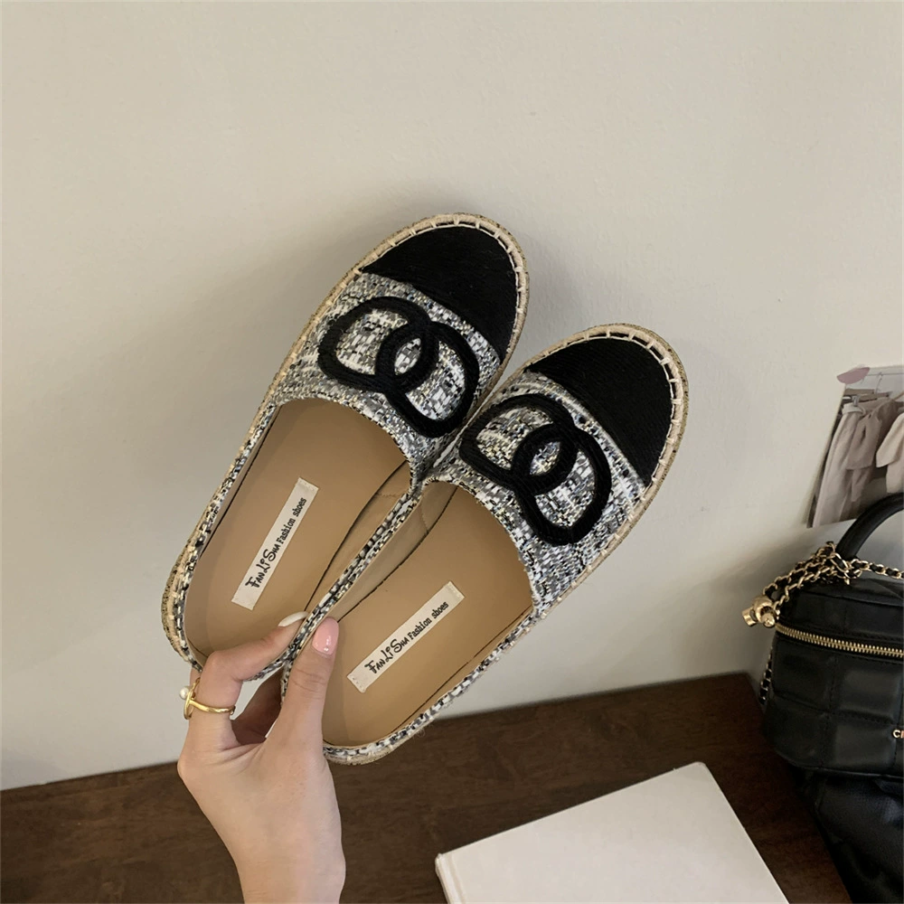 Обувь на платформе, шлепанцы, летняя обувь, французский стиль, стиль Chanel