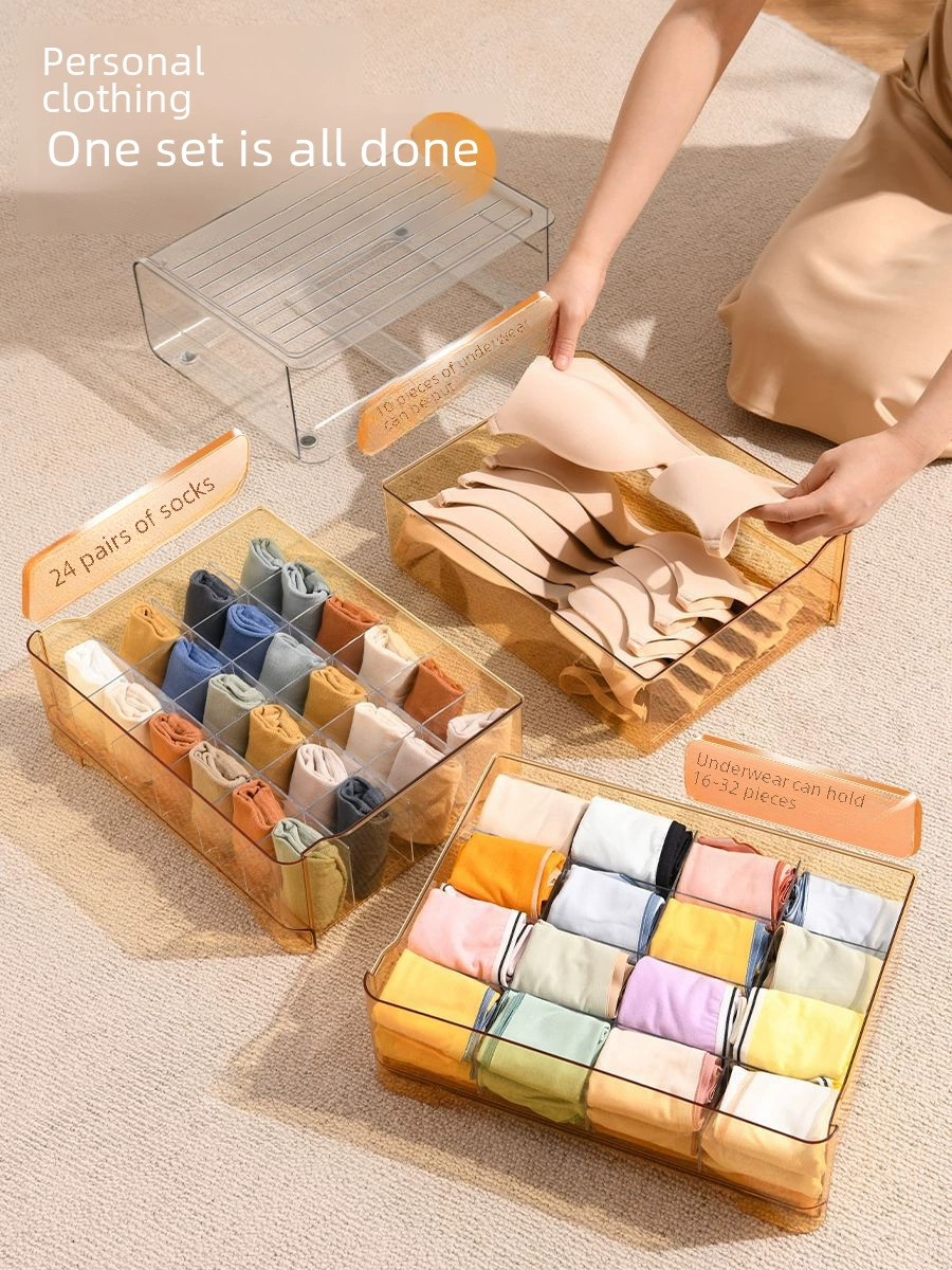 星优 Underwear, storage box, tights, socks, three-in-one