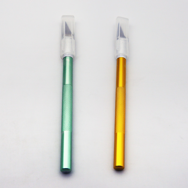 散貨裝500支/包 單支鋁杆美工刀手機貼膜刻刀模型製作工具雕刻刀