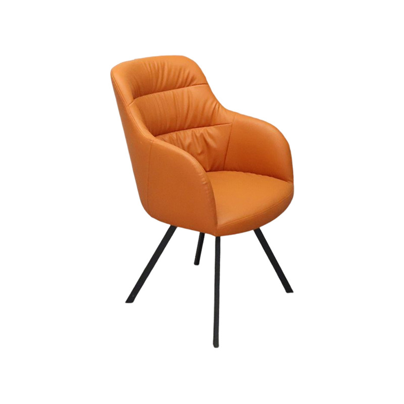 Sillas de explosión de Amazon lujo ligero tablilla de alto nivel transfronteriza respaldo de hierro forjado sillón de comedor nórdico con reposabrazos image 6