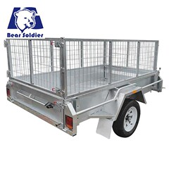 ケージボックストレーラー亜鉛メッキグリッドツールカート仕様オンデマンド製造