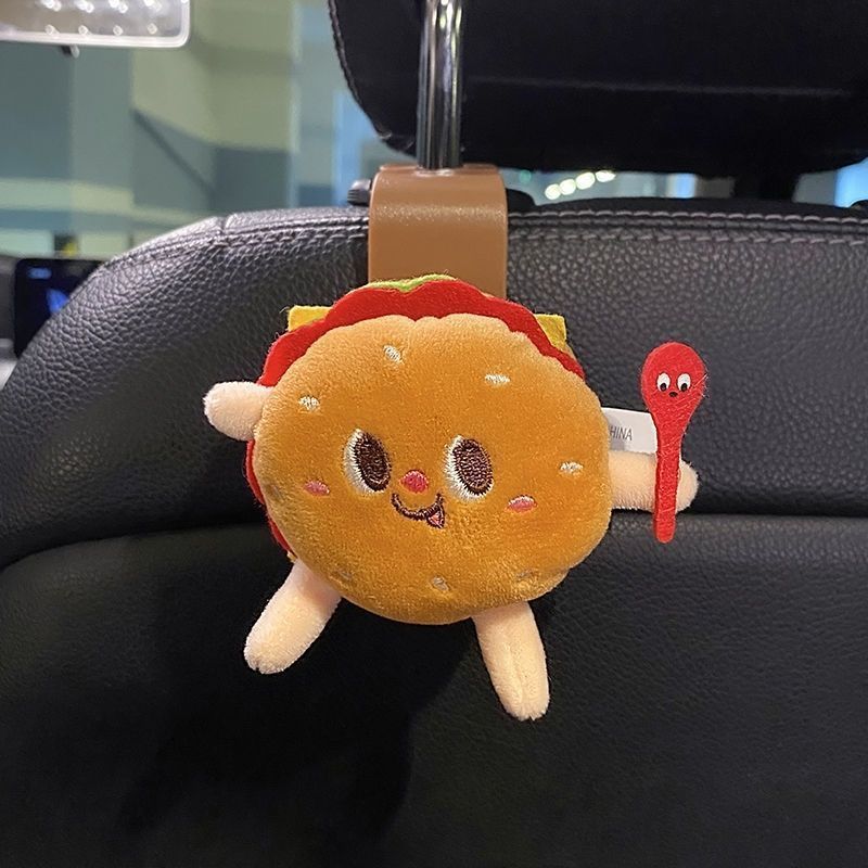 Pequeño gancho para automóviles en la parte posterior del asiento del automóvil encantador decoración interior del automóvil respaldo delantero multifuncional