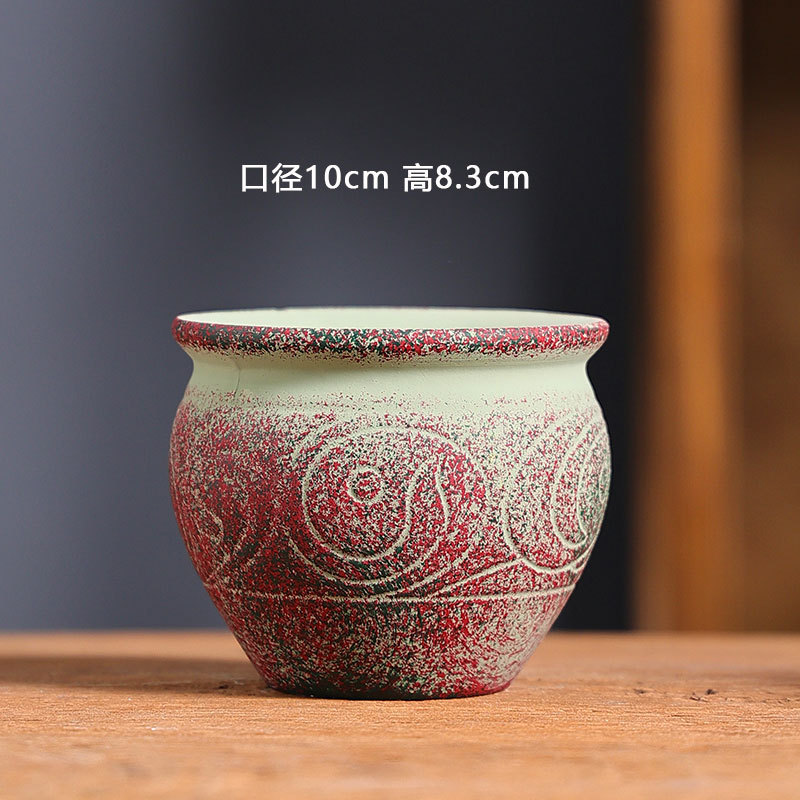 12 pequeñas macetas suculentas mediterráneas ventas directas de fábrica cerámica vegetariana cerámica vintage lavabo especial liquidación al por mayor