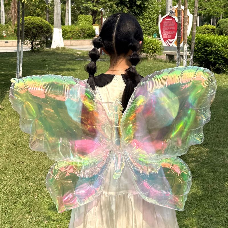 カラフルな蝶のバック装飾、誕生日パーティー、屋外写真アーティファクト、ショッピングモールのイベント用品、屋台のプロモーション卸売|undefined
