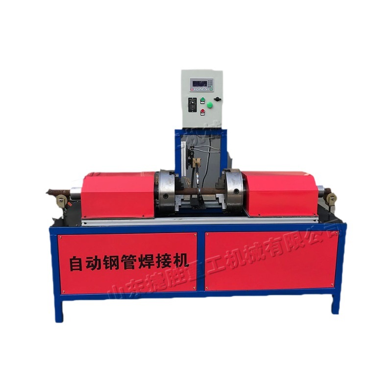 equipos de soldadura automática de tuberías metálicas andamios de construcción máquina de soldadura de tuberías de acero redondo pequeña máquina de soldadura de tuberías de acero