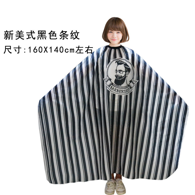 Tiktok Net rojo vintage cabeza de aceite profesional de peluquería y peluquería tela corte de pelo antiadherente más tamaño adulto peluquería babero