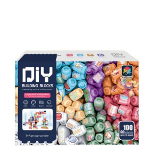 ��׃ƴ����Ȥ����ϵ��100PCS��ͯ����DIYƴ�b�eľ���