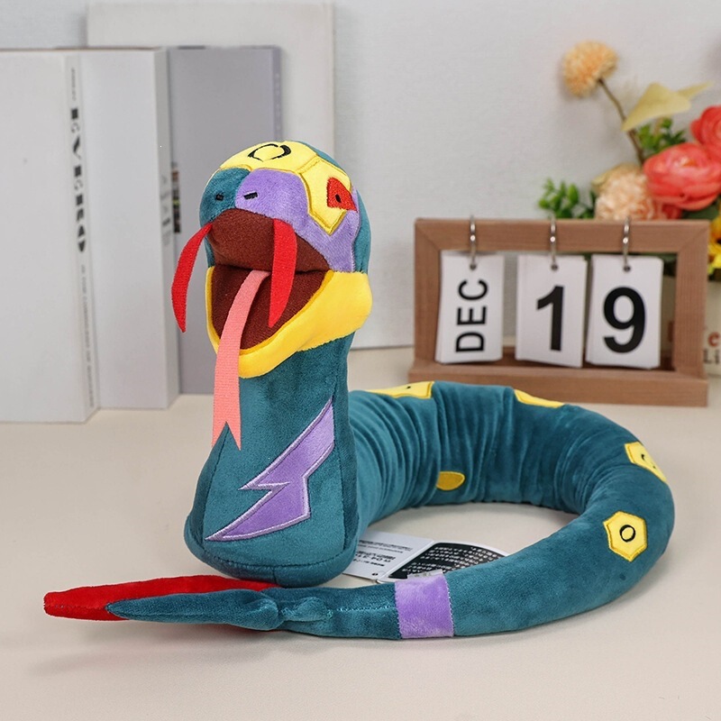 Cross-Border New Model Little Elf 35inch Snake with Rubber Bones That Can Be Deformed, Year of the Snake Realistic Snake Plush Toy Wholesale