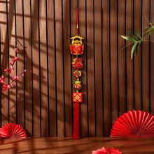 新年装饰香包红果福鱼挂件 传统手工喜庆款 室内门窗客厅挂饰厂家