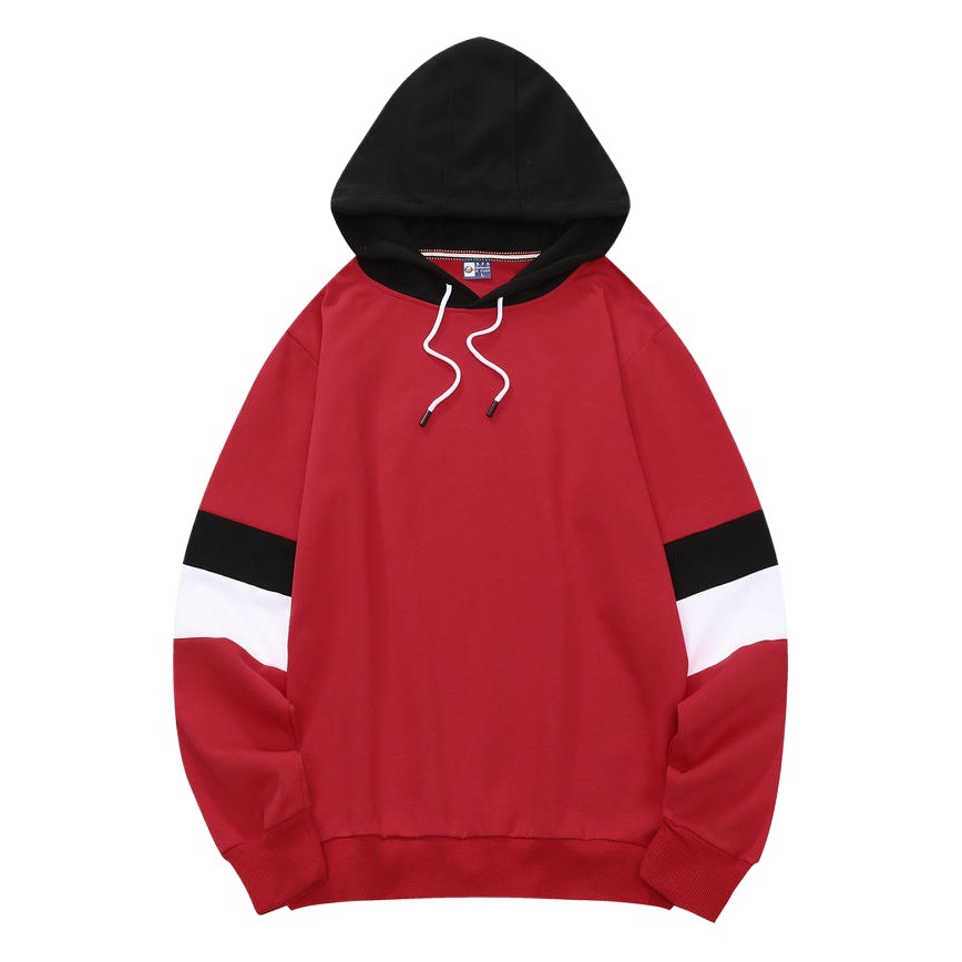 Color matching hooded 350g cotton sweater spring and autumn fashionable class uniform work clothes activity party group clothing custom printing