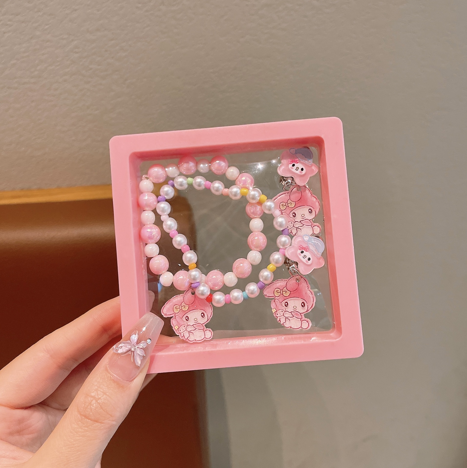 Niña Sanrio collar pulsera caja de regalo princesa pulsera caja de joyas de cumpleaños para niñas 1 de junio Día de los niños