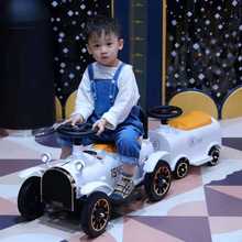贝多奇儿童电动小火车可坐双人四轮充电幼儿玩具车1-4岁男女宝宝