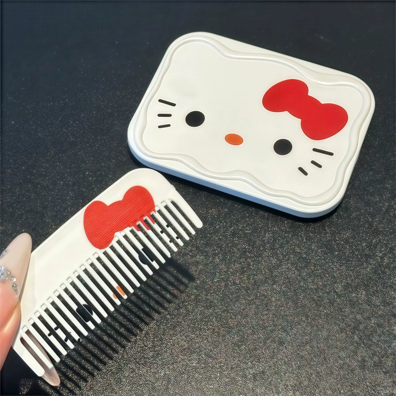 Hello Kitty, японский ручной складывающийся милый зеркало для студентов