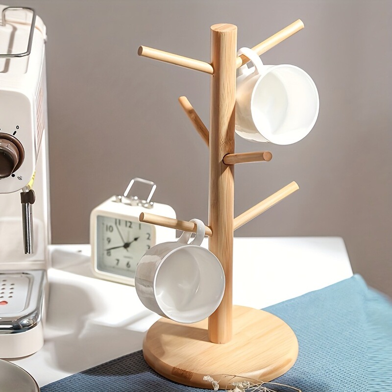 実木カップラック水杯ラック排水ラック収納棚ベース付き玄関鍵アクセサリーラック|undefined