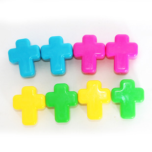 Easter 5*6cm 8 Pieces Cross Four-color Plastic Home Shopping Mall Festive Atmosphere Scene Layout Wholesale