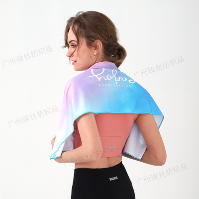 速幹雙層運動冰涼毛巾 魔幻夏季戶外神奇冷卻毛巾 印花運動涼感巾