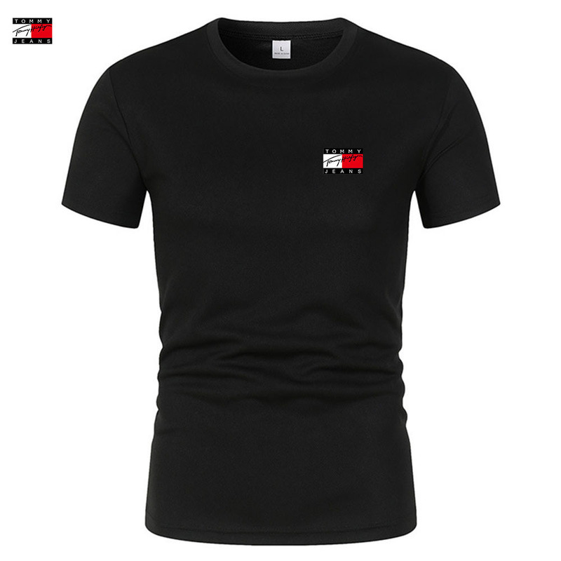 クロスボーダー夏メンズ半袖Tシャツメッシュ通気性カジュアルスポーツトップラウンドネックプリント半袖シャツ在庫あり|undefined