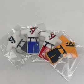 跆拳道服钥匙扣挂件柔道衣服造型PVC挂饰纪念品包包挂件可印logo