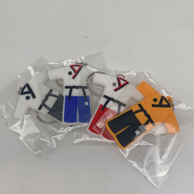 Taekwondo Uniform Keychain Pendant, Judo Clothing Style Pvc Pendant, Souvenir Bag Pendant, Logo Can Be Printed