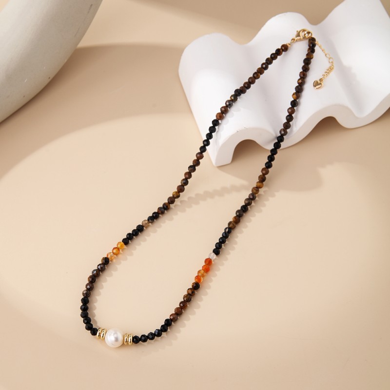 retro agate universal necklace from pearl