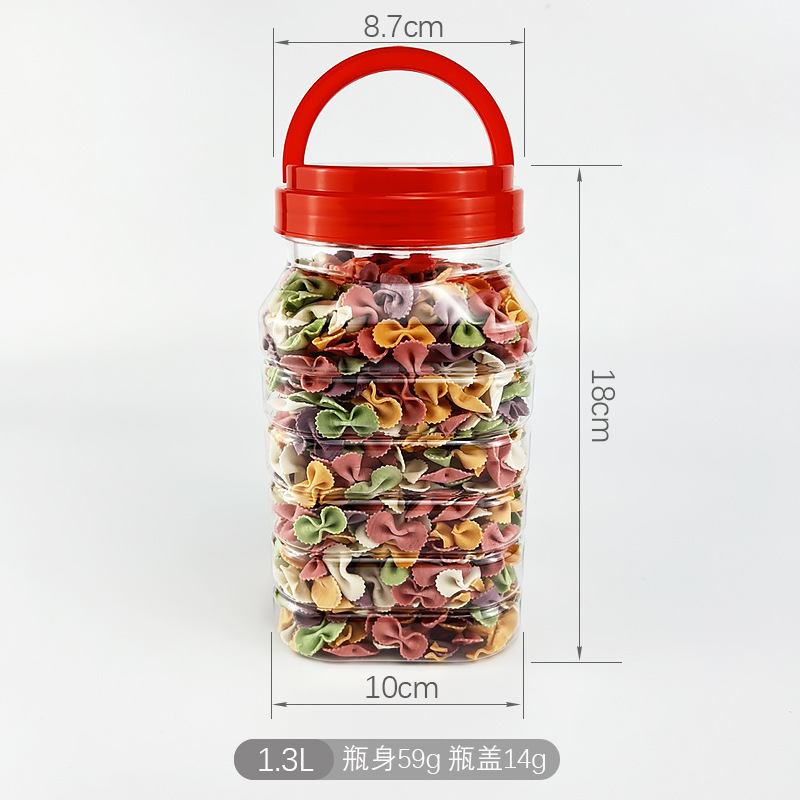 Botella cuadrangular de 1.3L (2.6 kg de agua)