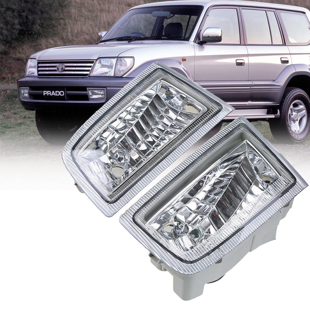 Aplicable a TOYOTA 96 - 03 Land Cruiser FJ90 / FJ95 lámpara de niebla delantera parachoques lámpara de caja de lámpara de luz delantera