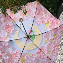 傘晴雨兩用高顏值防曬傘迷你遮陽傘立體油畫傘太陽傘女士防紫外線