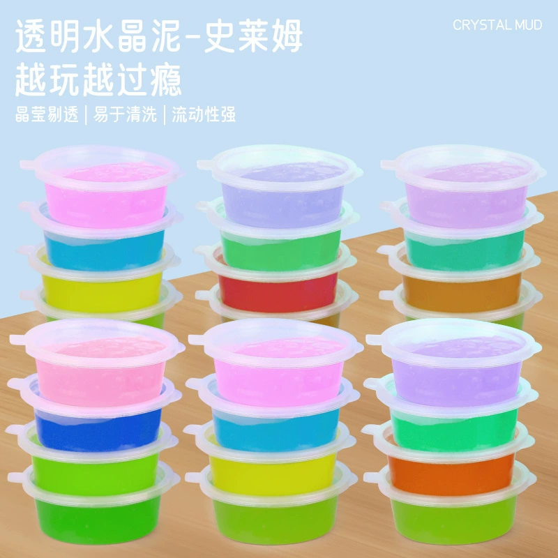 Кристаллическая глина-слайм оптом, пластилин для детей, DIY, пенообразующий клей, игрушки ручной работы, нелипкий