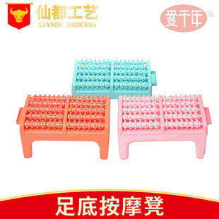 Special Stool for Steam Barrel Five-row Foot Massage Stool Foot Massage Wheel Massage Stool Foot Rubbing Stool